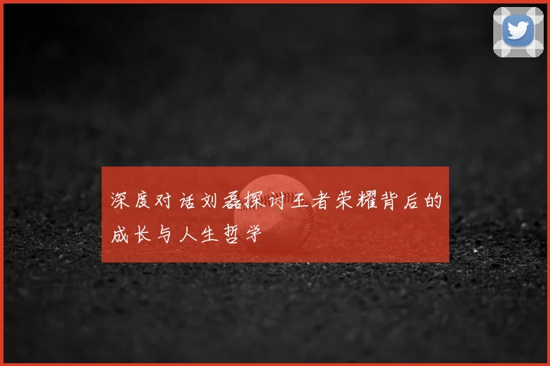 深度对话刘磊探讨王者荣耀背后的成长与人生哲学
