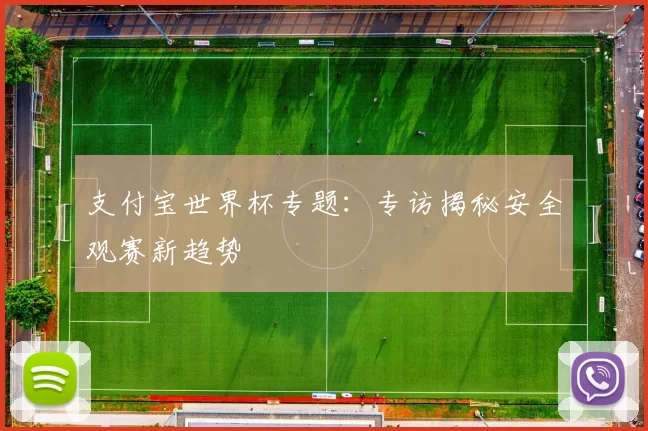 支付宝世界杯专题:专访揭秘安全观赛新趋势
